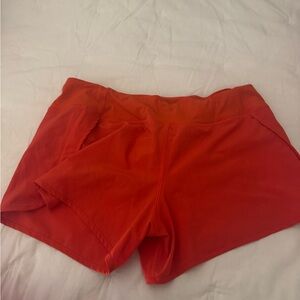 CRZ YOGA Vibrant Red Athletic Shorts